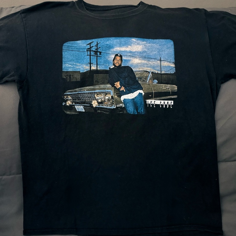 Ice Cube 1963 Chevy Impala Graphic T-Shirt - Men's Large - Faded Black